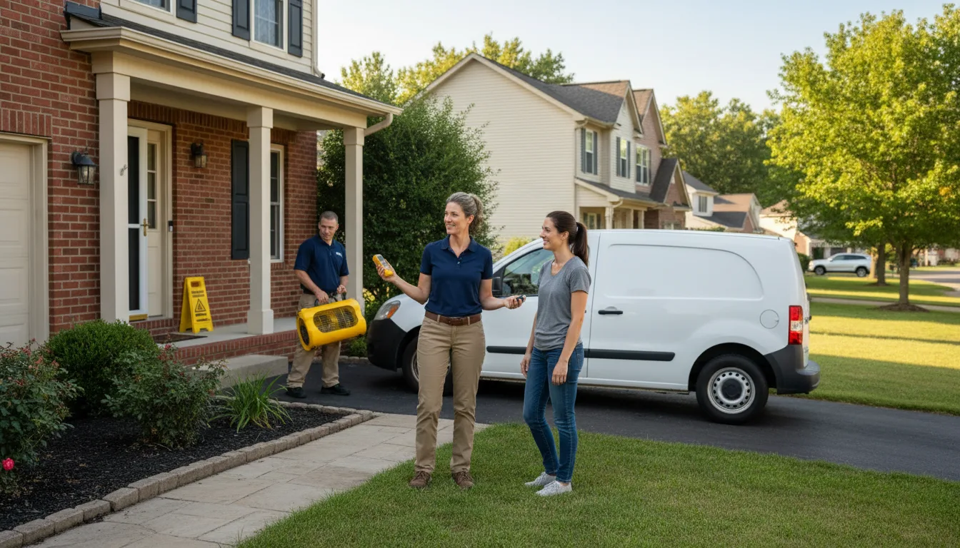 Residential water damage restoration in Kane, IL